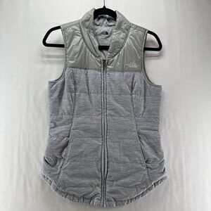 The North Face Jacket Womens Size S Pseudio Vest Puffer Full Zip Heather Gray